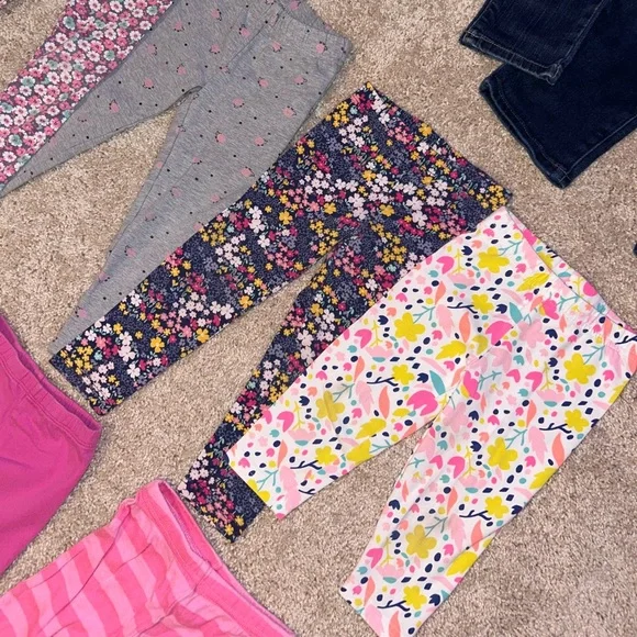 16 piece Toddler Girl Size 3T Pants Bundle - Picture 7 of 13